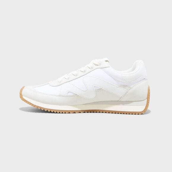 Universal Thread - Women's Low Top Faux Leather Lace White - Picture 2 of 14